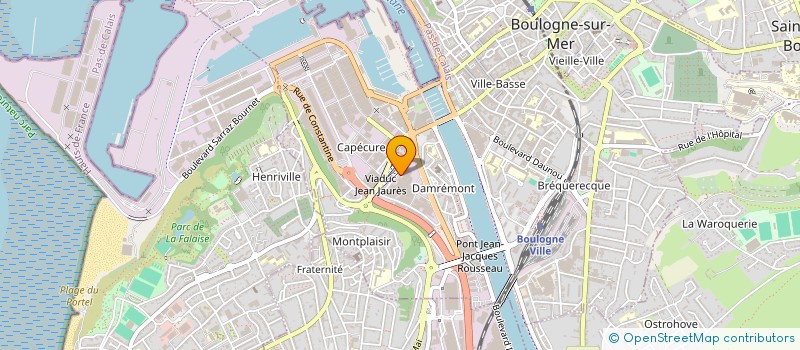 localisation de l'entreprise PRILAMIMMO  BOULOGNE-SUR-MER