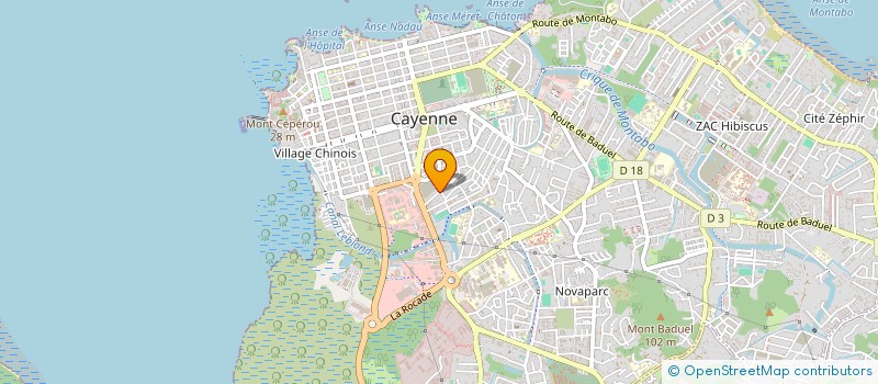 localisation de l'entreprise PRILEX à CAYENNE