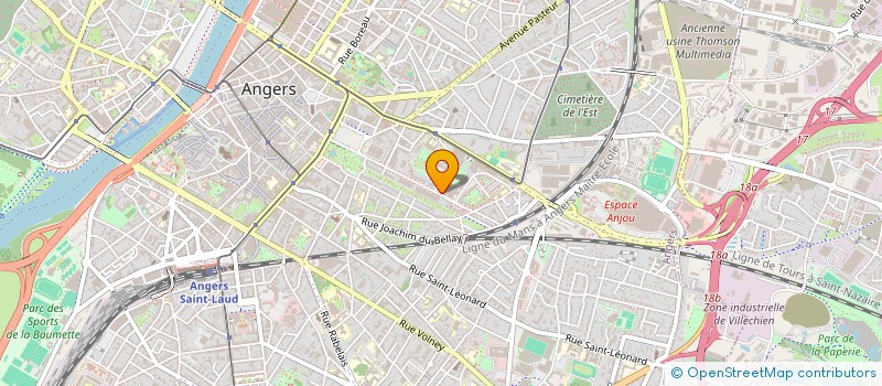 localisation de l'entreprise PRILLARD à ANGERS