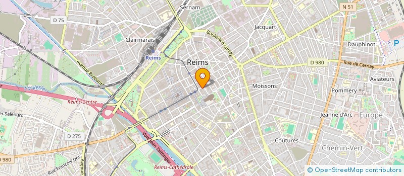 localisation de l'entreprise PRILLIEUX SA à REIMS