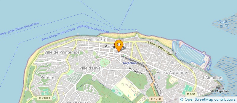 localisation de l'entreprise PRIM 33  ARCACHON