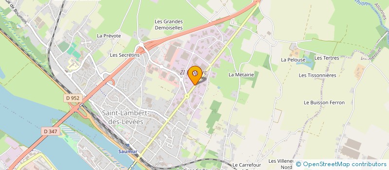 localisation de l'entreprise PRIM 49  SAUMUR