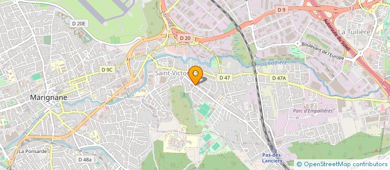 localisation de l'entreprise PRIM  SAINT-VICTORET