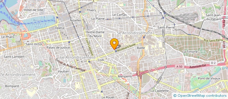 localisation de l'entreprise PRIM'8 STAR à MARSEILLE