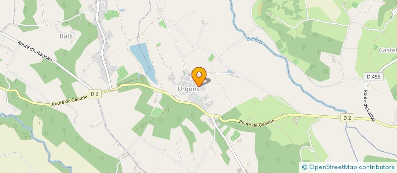 localisation de l'entreprise PRIM  URGONS