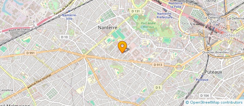 localisation de l'entreprise PRIM'CO à NANTERRE