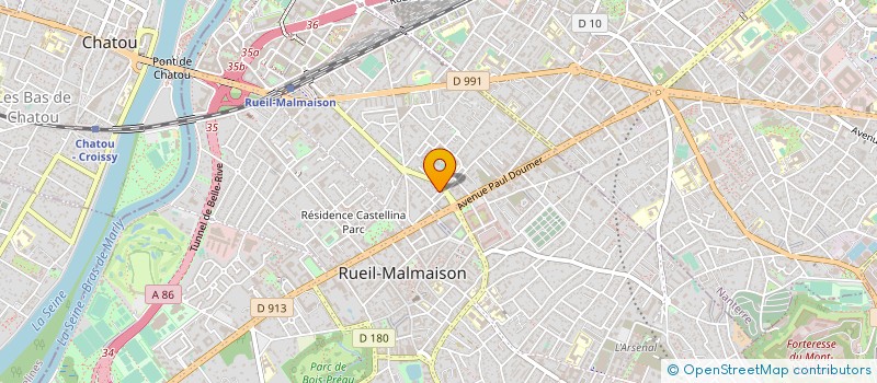 localisation de l'entreprise PRIM CONCEPT à RUEIL-MALMAISON