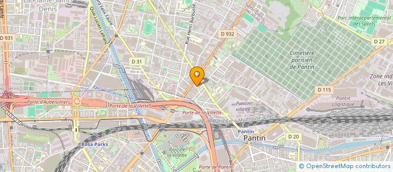 localisation de l'entreprise PRIM'EXPRESS à PANTIN