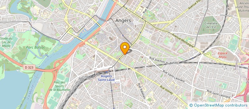 localisation de l'entreprise PRIM'HABITAT à ANGERS
