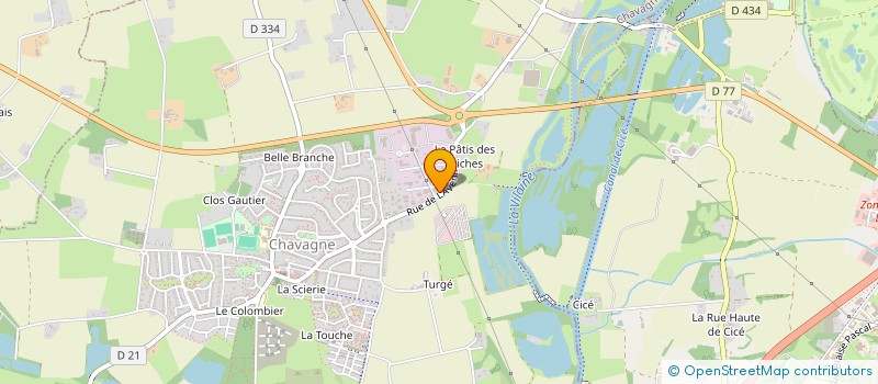 localisation de l'entreprise PRIM HOLDING  CHAVAGNE