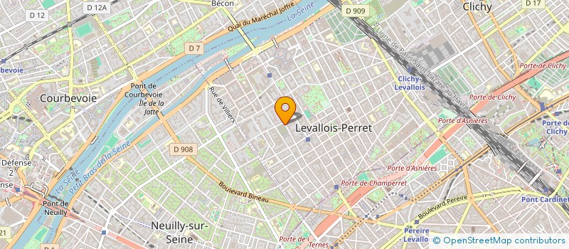 localisation de l'entreprise PRIM'HOTESSES SARL à LEVALLOIS-PERRET