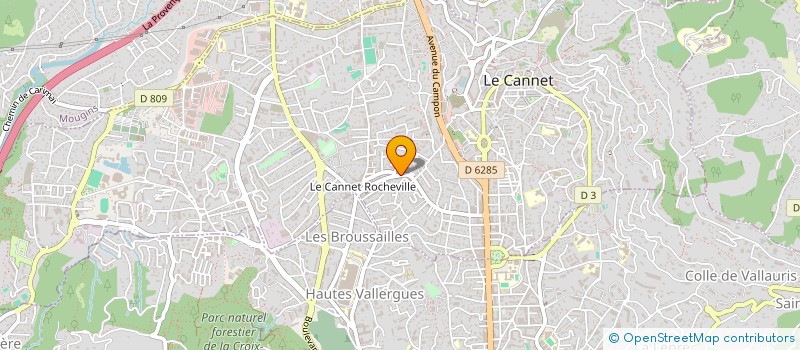 localisation de l'entreprise PRIM'IMMOBILIER à LE CANNET