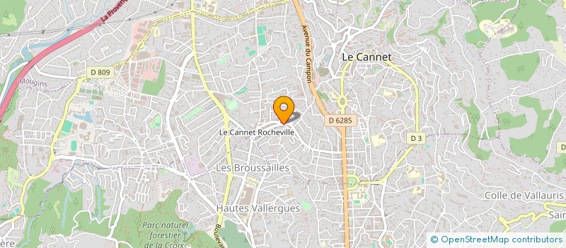 localisation de l'entreprise PRIM'IMMOBILIER TRANSACTIONS à LE CANNET