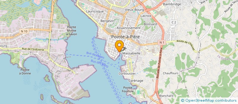 localisation de l'entreprise PRIM IMPORT  POINTE A PITRE