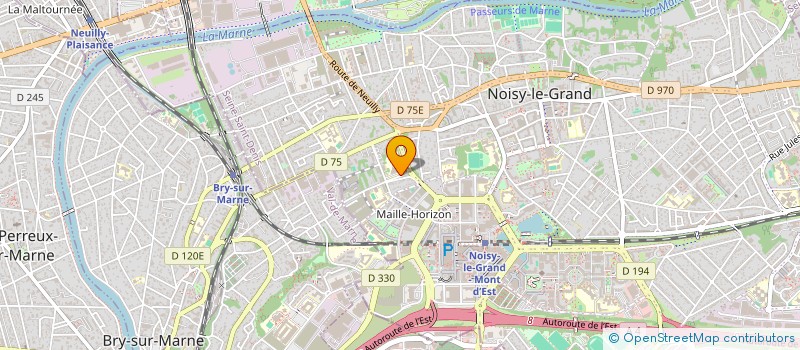 localisation de l'entreprise PRIM INFORMATIQUE GESTION BUREAUTIQUE à NOISY-LE-GRAND