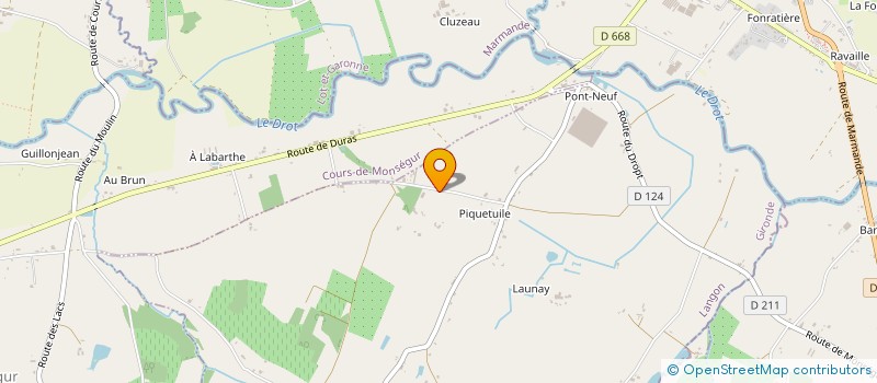 localisation de l'entreprise PRIM LEGUMES DE LA VALLEE DU DROPT  TAILLECAVAT