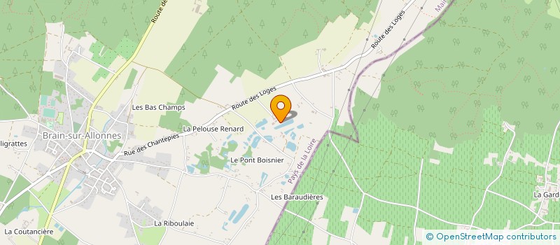 localisation de l'entreprise PRIM'LOIRE à BRAIN-SUR-ALLONNES