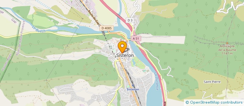 localisation de l'entreprise PRIM'OSE à SISTERON
