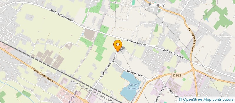 localisation de l'entreprise PRIM ROUGE  BEAUPUY