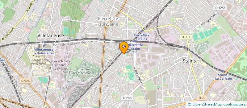 localisation de l'entreprise PRIM'S à PIERREFITTE-SUR-SEINE
