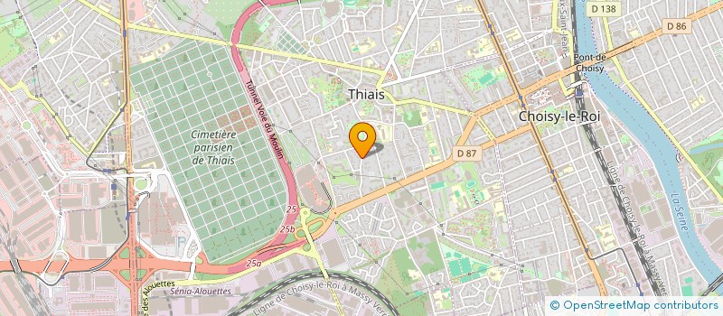 localisation de l'entreprise PRIM'SERVICE à THIAIS
