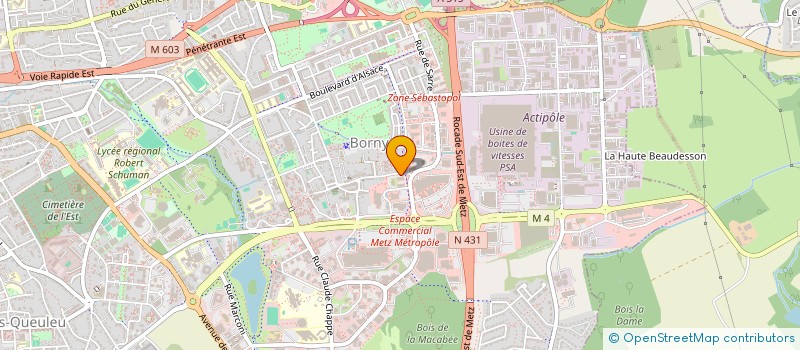 localisation de l'entreprise PRIM SERVICE  METZ