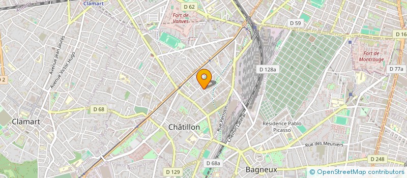 localisation de l'entreprise PRIM'STATION  CHATILLON