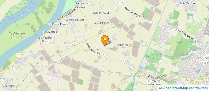 localisation de l'entreprise PRIM'VAL à DIVATTE-SUR-LOIRE