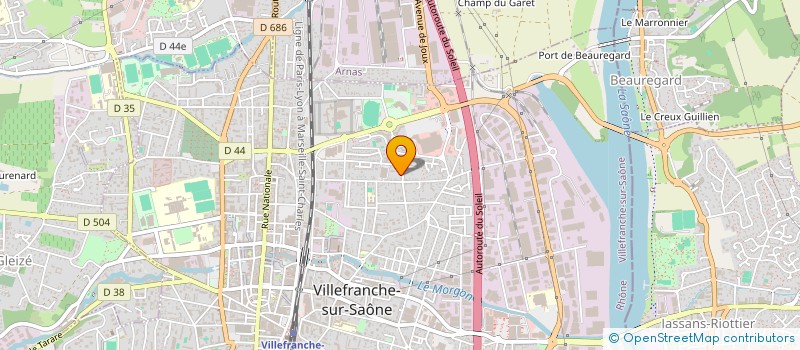 localisation de l'entreprise PRIM'VERT à VILLEFRANCHE-SUR-SAONE