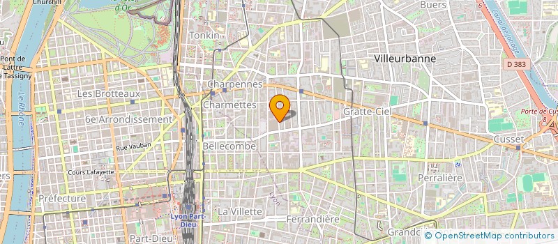 localisation de l'entreprise PRIMA  VILLEURBANNE