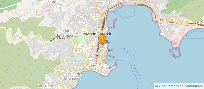 localisation de l'entreprise PRIMA à AJACCIO