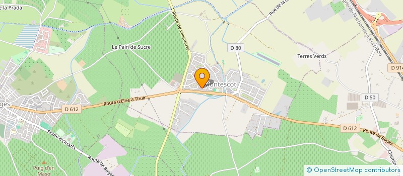 localisation de l'entreprise PRIMA  MONTESCOT