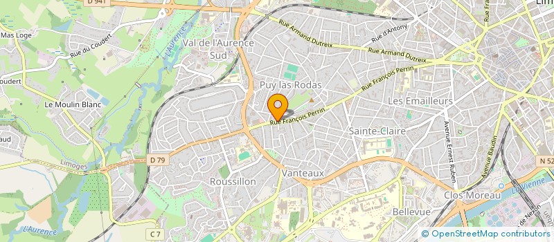 localisation de l'entreprise PRIMA à LIMOGES