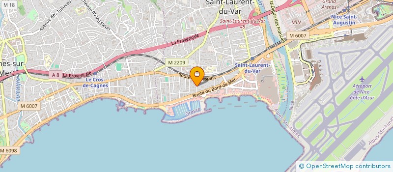 localisation de l'entreprise PRIMA à SAINT-LAURENT-DU-VAR