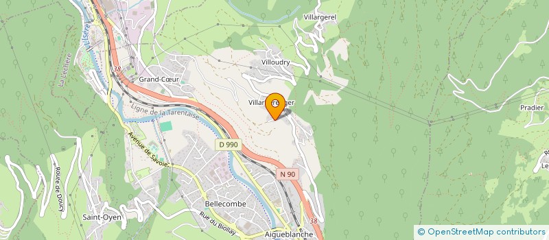 localisation de l'entreprise PRIMA  GRAND-AIGUEBLANCHE