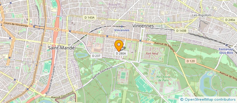 localisation de l'entreprise PRIMA CASA à VINCENNES