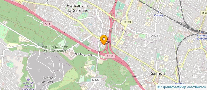 localisation de l'entreprise PRIMA FORCE  SANNOIS