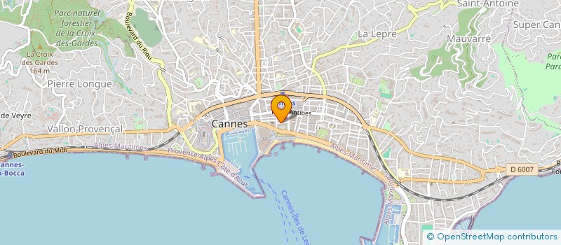 localisation de l'entreprise PRIMA GALLERY FRANCE à CANNES