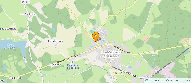 localisation de l'entreprise PRIMA LOGISTIQUE  SAINT-SAUVEUR-EN-PUISAYE