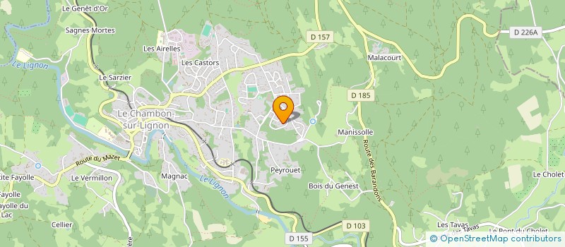 localisation de l'entreprise PRIMA LUCE COMMUNICATION à LE CHAMBON-SUR-LIGNON