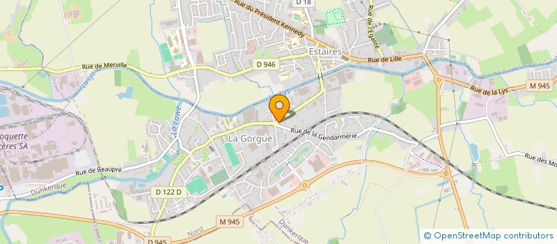 localisation de l'entreprise PRIMA PERMIS  LA GORGUE