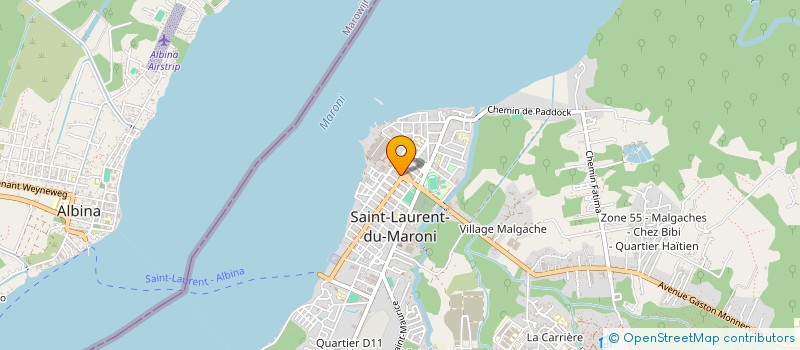 localisation de l'entreprise PRIMA PIZZAS à SAINT-LAURENT-DU-MARONI