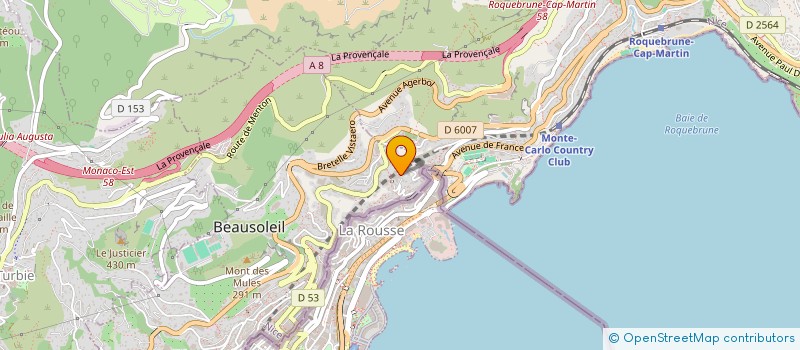 localisation de l'entreprise PRIMA S  BEAUSOLEIL