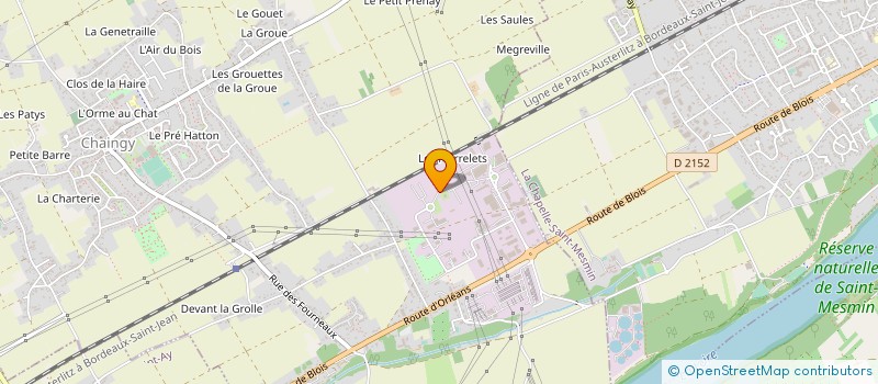 localisation de l'entreprise PRIMA SEINE & LOIRE à CHAINGY