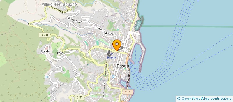 localisation de l'entreprise PRIMA STONDA à BASTIA