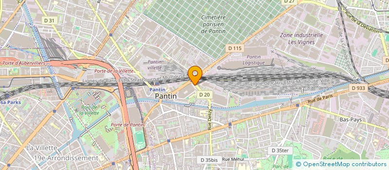 localisation de l'entreprise PRIMABATIR à PANTIN