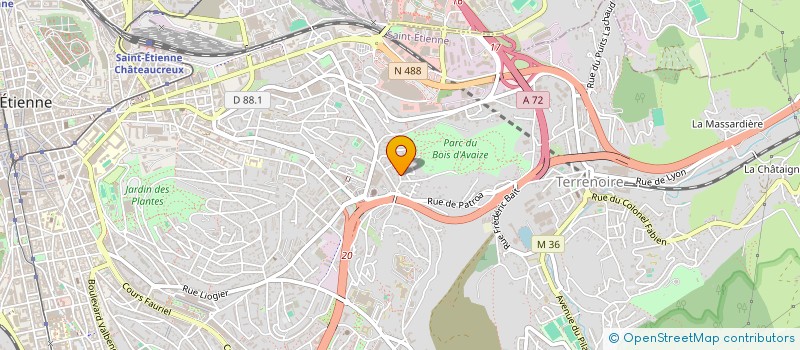 localisation de l'entreprise PRIMABIB à SAINT-ETIENNE