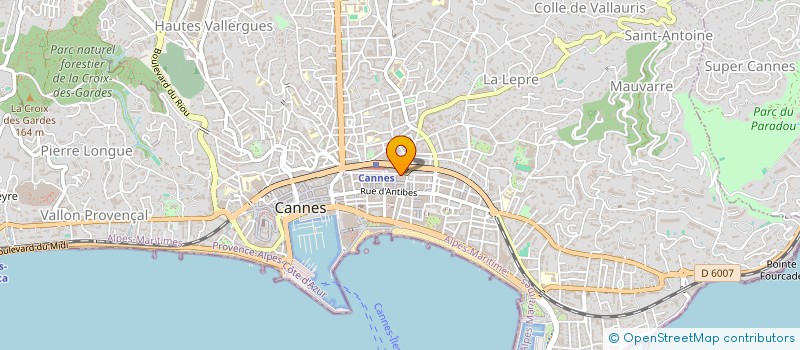 localisation de l'entreprise PRIMACOM à CANNES