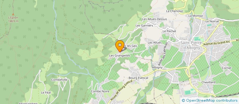 localisation de l'entreprise PRIMACOURS  CHAMBERY