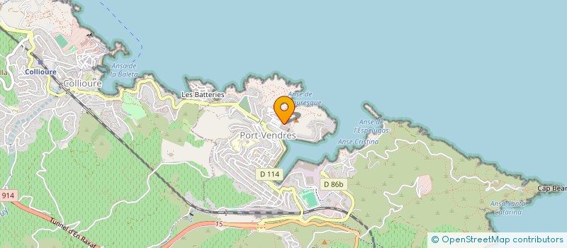 localisation de l'entreprise PRIMAL EVENT  PORT-VENDRES